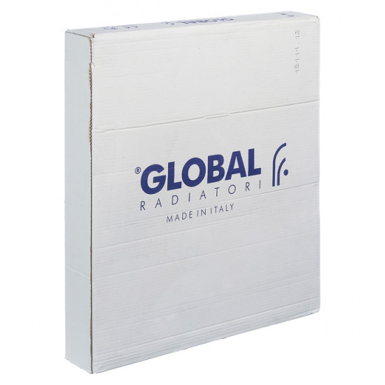 Радиатор биметаллический Global Style Plus 500 мм 8 секций 1" боковое подключение белый
