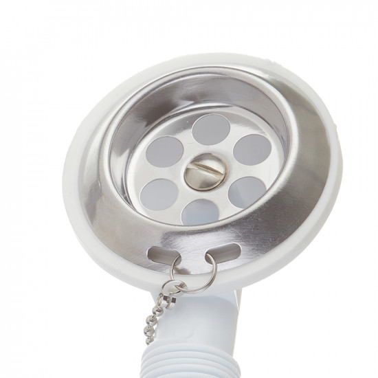 Сифон для ванны VIRPLAST by WIRQUIN 30980654 1 1/2"х40 с выпуском D 70 мм c соединением 40/50 мм
