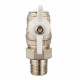 Кран шаровой латунный VALTEC Base (VT.228.NW.04) 1/2 ВР(г) х 1/2 НР(ш) бабочка с полусгоном угловой