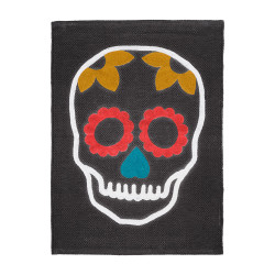 Коврик для ванной Moroshka Los Muertos 600х800 мм серый/ желтый