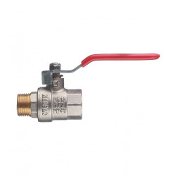 Кран шаровой латунный VALTEC Base (VT.215.N.04) 1/2 ВР(г) х 1/2 НР(ш) ручка прямой