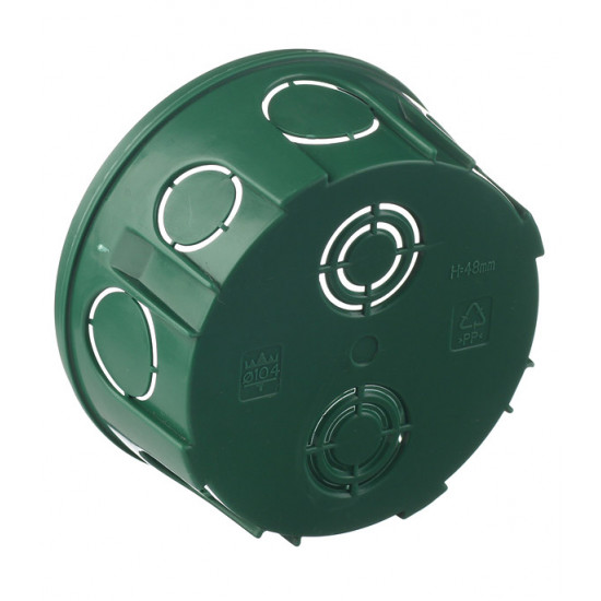 Коробка распределительная Schneider Electric для скрытой установки в бетон d100х51 мм 12 вводов зеленая IP30 с крышкой