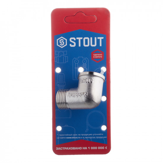 Угол Stout (SFT-0012-000012) 1/2 ВР(г) х 1/2 НР(ш) латунный
