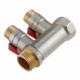 Коллектор Stout (SMB 6200 341202) 3/4 ВР(г) х 2 выхода 1/2 НР(ш) х 3/4 НР(ш) с шаровыми кранами