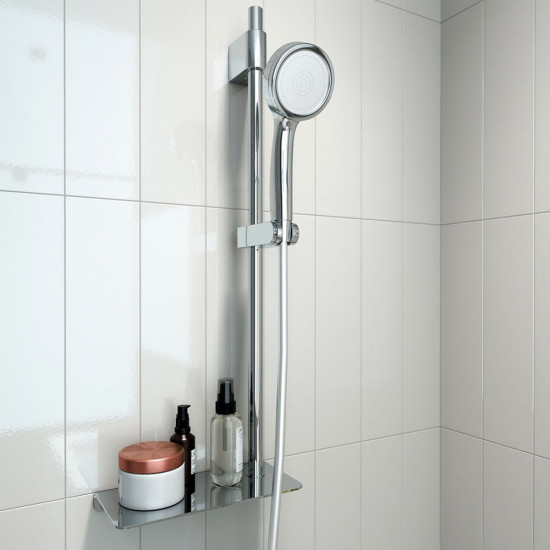 Душевой комплект IDDIS SpaHome SPA1F68i16 со стойкой 713 мм лейкой d95 мм шланг 1500 мм с держателем без регулировки