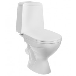 Унитаз-компакт GESSO Home de luxe W102 с косым выпуском c сиденьем пластик