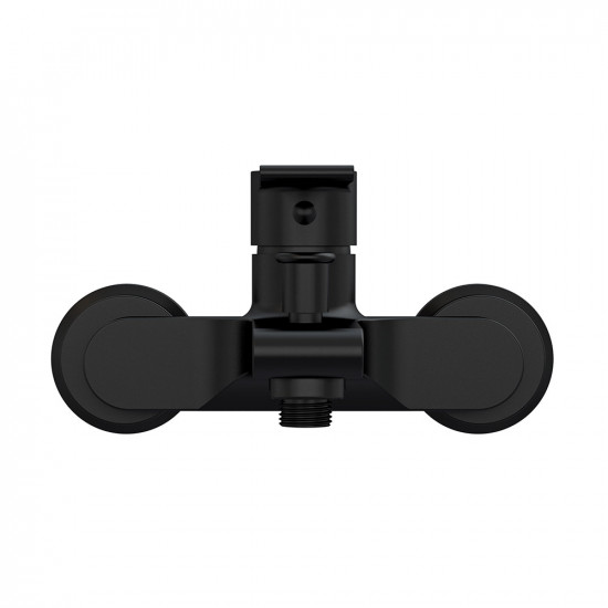 Смеситель для ванны и душа Cersanit BRASCO BLACK 63108 с коротким изливом однорычажный без лейки черный