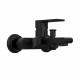 Смеситель для ванны и душа Cersanit BRASCO BLACK 63108 с коротким изливом однорычажный без лейки черный