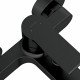 Смеситель для ванны и душа Cersanit BRASCO BLACK 63108 с коротким изливом однорычажный без лейки черный