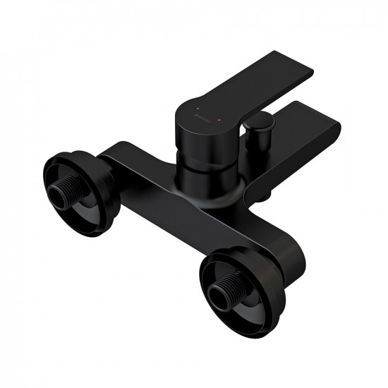 Смеситель для ванны и душа Cersanit BRASCO BLACK 63108 с коротким изливом однорычажный без лейки черный