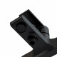 Смеситель для ванны и душа Cersanit BRASCO BLACK 63108 с коротким изливом однорычажный без лейки черный