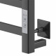Полотенцесушитель электрический лесенка MyFrea MyParma 1200х100 мм черный