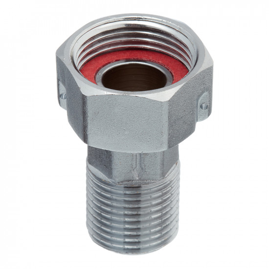 Полусгон Valtec (VTr.612.N.0004) 1/2 НР(ш) с накидной гайкой и обратным клапаном латунный