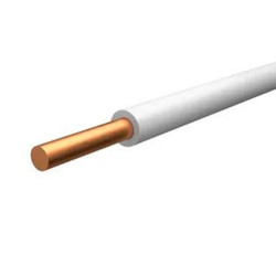 Провод Экокабель ПуВнг-LS 1x4 белый (100 м)