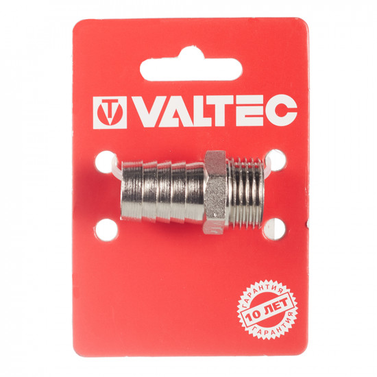Штуцер VALTEC (VTr.650.N.0418) для присоединения шланга 1/2 НР(ш) х 18 мм латунный