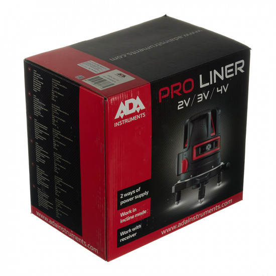 Уровень лазерный ADA PROLiner 4V (А00474)