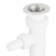 Сифон для раковины WIRQUIN 30718052 1 1/4"х40 мм с выпуском D 63 мм отводом для ст.м и гибким со