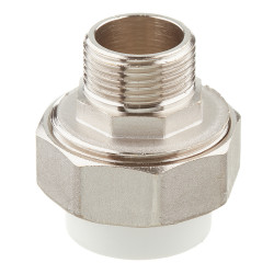 Муфта полипропиленовая VALTEC (VTp.761.0.02505) разъемная (американка) 25 мм х 3/4 НР(ш)