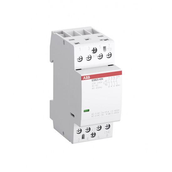Контактор модульный ABB ESB (1SAE231111R0640) 220 В 25 А тип AC/DС 4НО