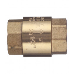 Клапан обратный Tiemme 1/2 ВР(г) x 1/2 ВР(г) латунный золотник