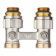 Узел нижнего подключения прямой Oventrop Multiflex F ZB (1015883) H-образный 1/2 НР(ш) х 3/4 EK для радиатора