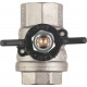 Кран шаровой латунный Bugatti (03020181) 1/2 ВР(г) х 1/2 ВР(г) бабочка прямой