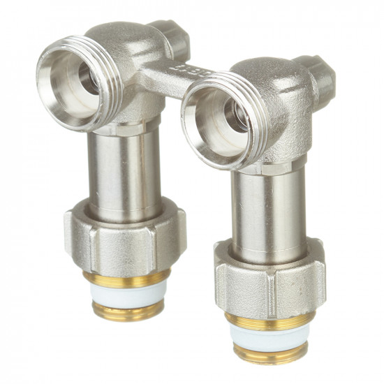 Узел нижнего подключения угловой Simplex ET2/50 (F10086) 3/4 ВР(г) x 3/4 НР(ш) ЕК для радиатора компенсатор высоты
