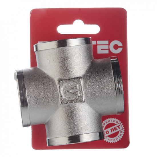 Крестовина Valtec (VTr.760.N.0006) 1 ВР(г) х 1 ВР(г) х 1 ВР(г) х 1 ВР(г) латунная