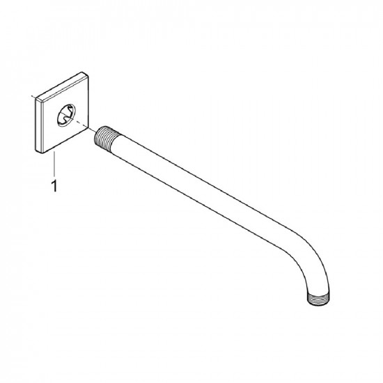 Душевой кронштейн GROHE Rainshower 27488000 горизонтальный