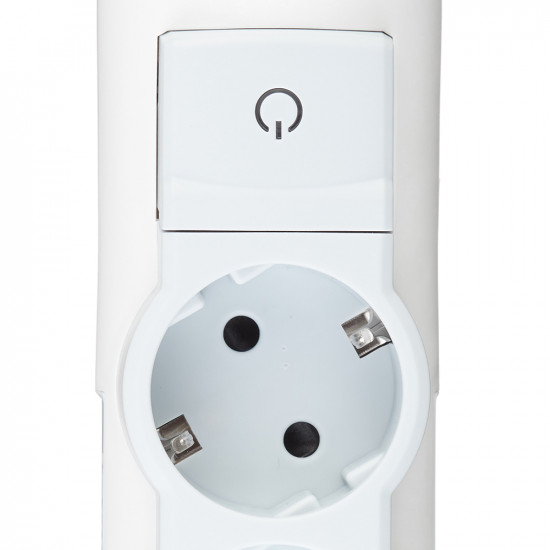 Колодка электрическая Legrand с заземлением 16 А 230 В 3,5 кВт 3 розетки IP20 с выключателем белая
