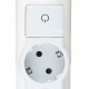 Колодка электрическая Legrand с заземлением 16 А 230 В 3,5 кВт 3 розетки IP20 с выключателем белая