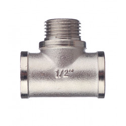 Тройник переходный Valtec (VTr.132.N.0004) 1/2 ВР(г) х 1/2 НР(ш) х 1/2 ВР(г) латунный