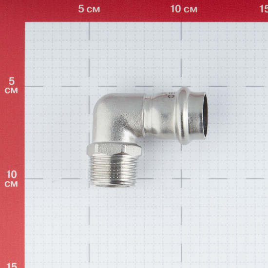 Угол VALTEC (VTi.953.I.002205) 90° 22 мм х 3/4 НР нержавеющая сталь