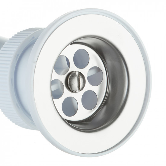 Сифон душевого поддона VIRPLAST by WIRQUIN 30987087 1/2"х40 c выпуском D 70 мм гибким соединением 40/50