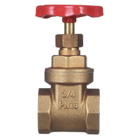 Задвижка клиновая латунный VALTEC (VT.012.G.05) 3/4 ВР(г) х 3/4 ВР(г) вентиль