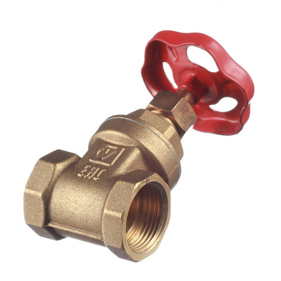 Задвижка клиновая латунный VALTEC (VT.012.G.05) 3/4 ВР(г) х 3/4 ВР(г) вентиль