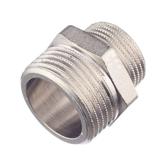 Ниппель переходной Stout (SFT-0004-000134) 1 НР(ш) х 3/4 НР(ш) латунный