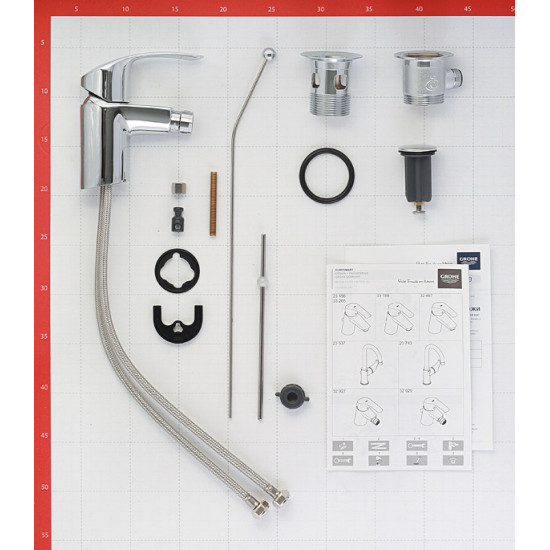 Смеситель для биде GROHE EUROSMART 32929002  DN 15S Size однорычажный