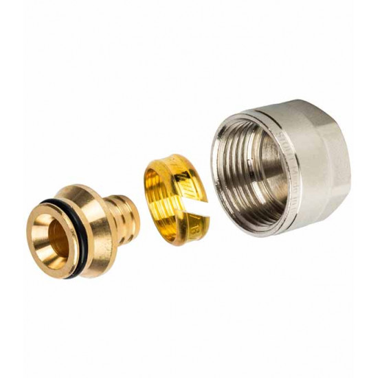 Евроконус Stout (SFC-0020-001620) 16 мм х 2,0 мм х 3/4 ВР(г) для труб из сшитого полиэтилена латунный