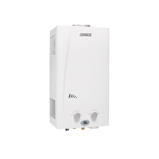 Колонка газовая Superlux 10L CF NG NEW проточная 17,4 кВт вертикальная