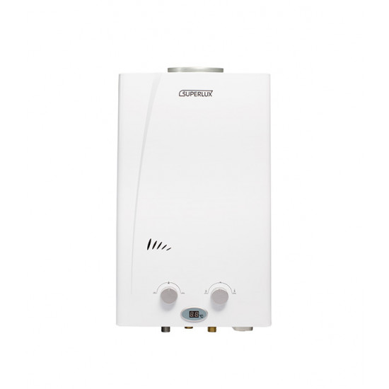 Колонка газовая Superlux 10L CF NG NEW проточная 17,4 кВт вертикальная