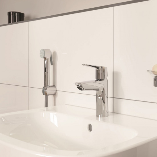 Смеситель для раковины Grohe Start 23123003 с гигиеническим душем хром