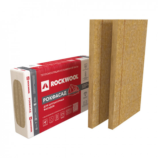 Утеплитель Rockwool Рокфасад 100х600х1000 мм 1,2 кв.м