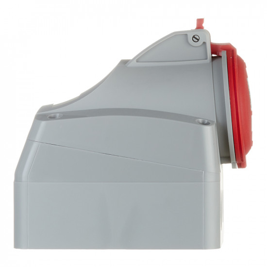 Розетка кабельная Legrand P17 TEMPRA PRO (90160) угловая настенная с заземлением 3P+N+E 3 фазы 16 А 380 В IP44 с крышкой