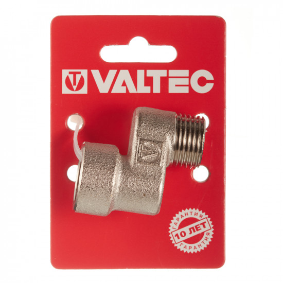 Эксцентрик VALTEC (VTr.094.N.04020) 1/2 ВР(г) х 1/2 НР(ш) х 20 мм латунный