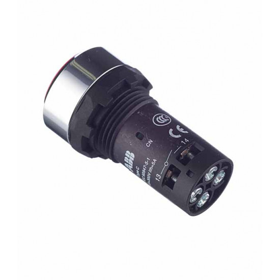 Кнопка ABB CP1-30R-11 (1SFA619100R3071) 220 В на дверцу щита красная