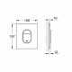 Клавиша смыва GROHE Arena Cosmopolitan 38844SH0 белая глянцевая