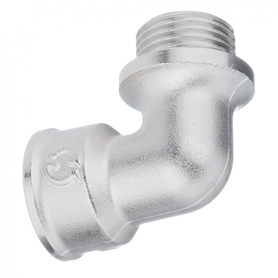 Угол Stout (SFT-0016-000012) 1/2 ВР(г) х 1/2 НР(ш) с упором никелированный