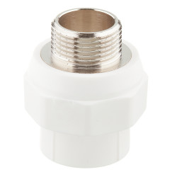 Муфта полипропиленовая VALTEC (VTp.701.0.02505) 25 мм х 3/4 НР(ш)