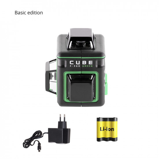 Уровень лазерный ADA Cube 3-360 Green Basic Edition (А00560)